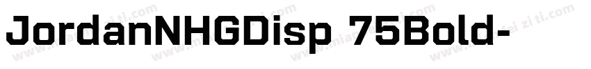 JordanNHGDisp 75Bold字体转换